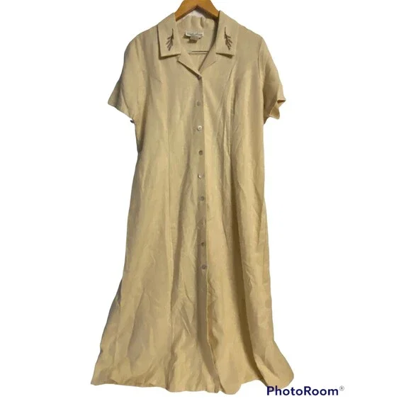 Vintage Made In U.S.A. Carolyn Strauss Dress Large - Picture 1 of 6